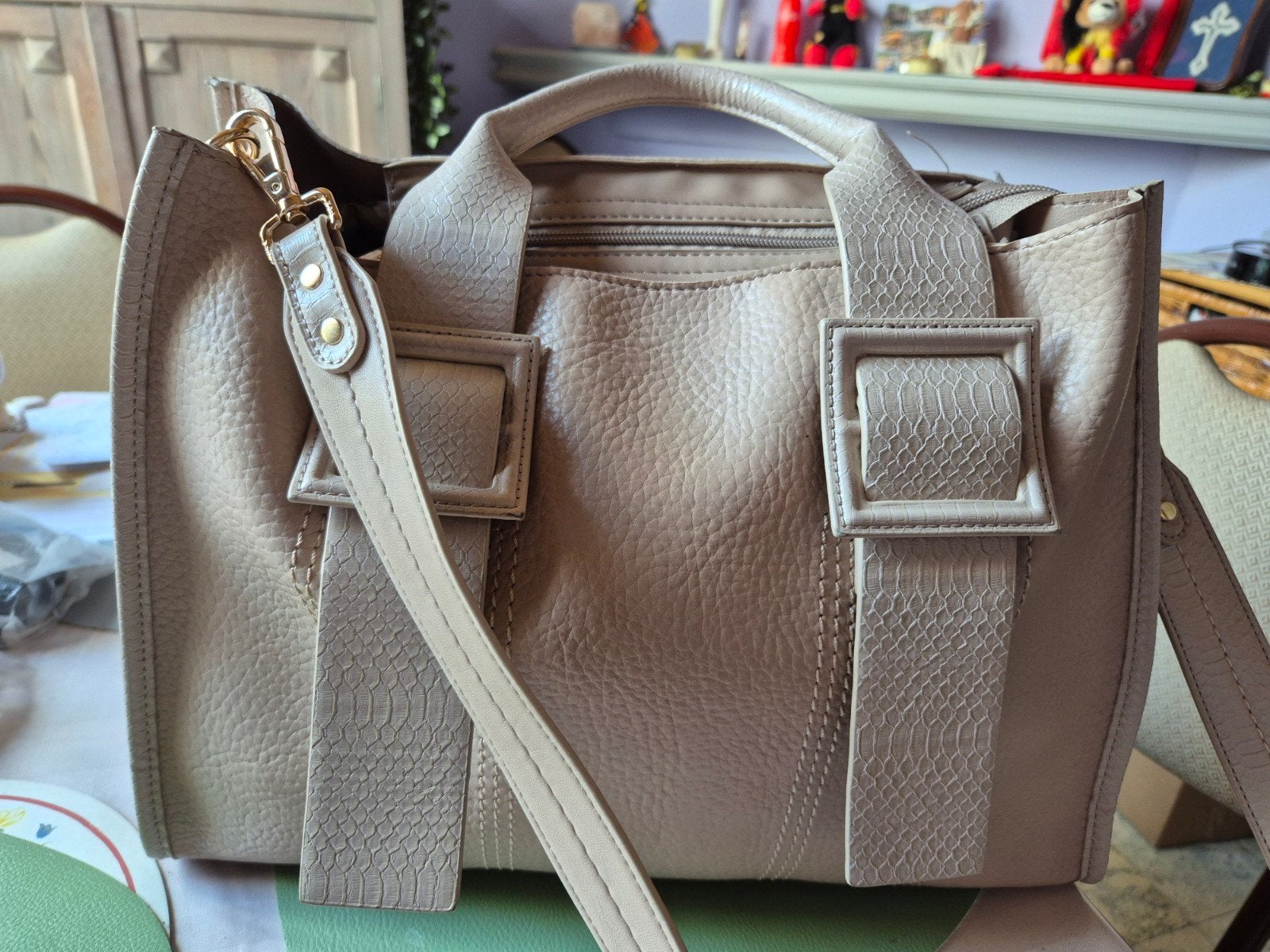 Dames handtas, Ophalen, Beige, Handtas
