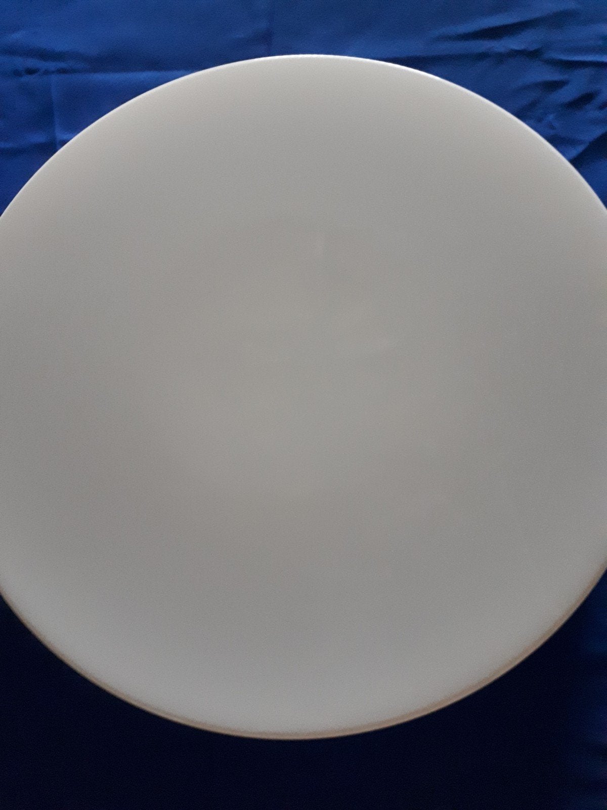 Witte plafoniere, doorsnede 46 cm, Ophalen
