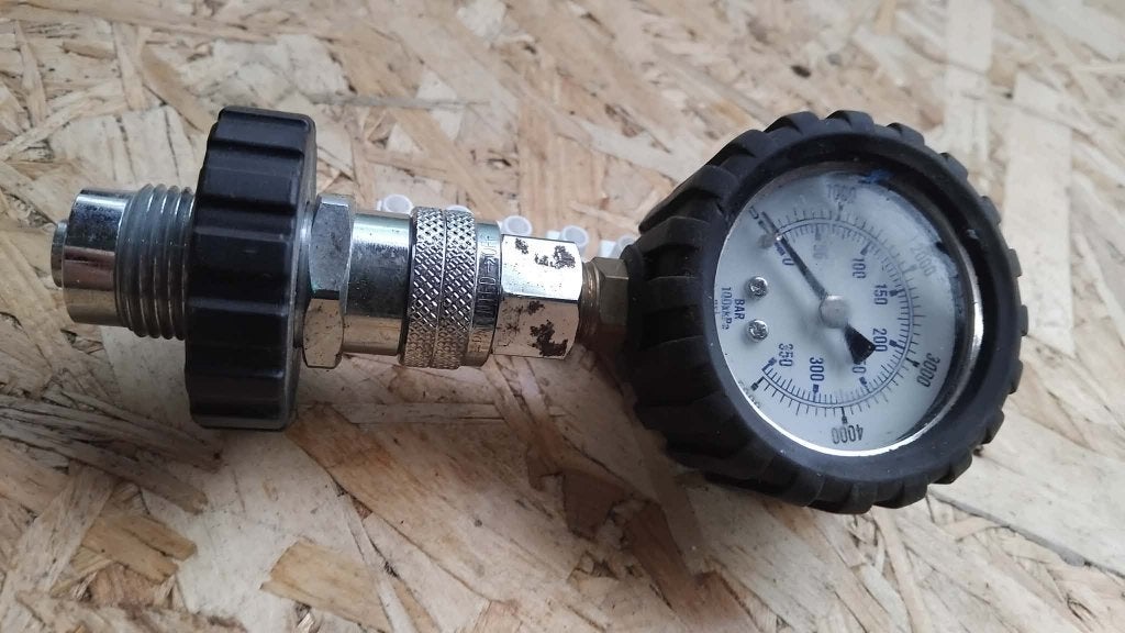 Oppervlaktedrukmeter max. 350 bar (duiken), Ophalen of Verzenden, Gebruikt, Overige typen