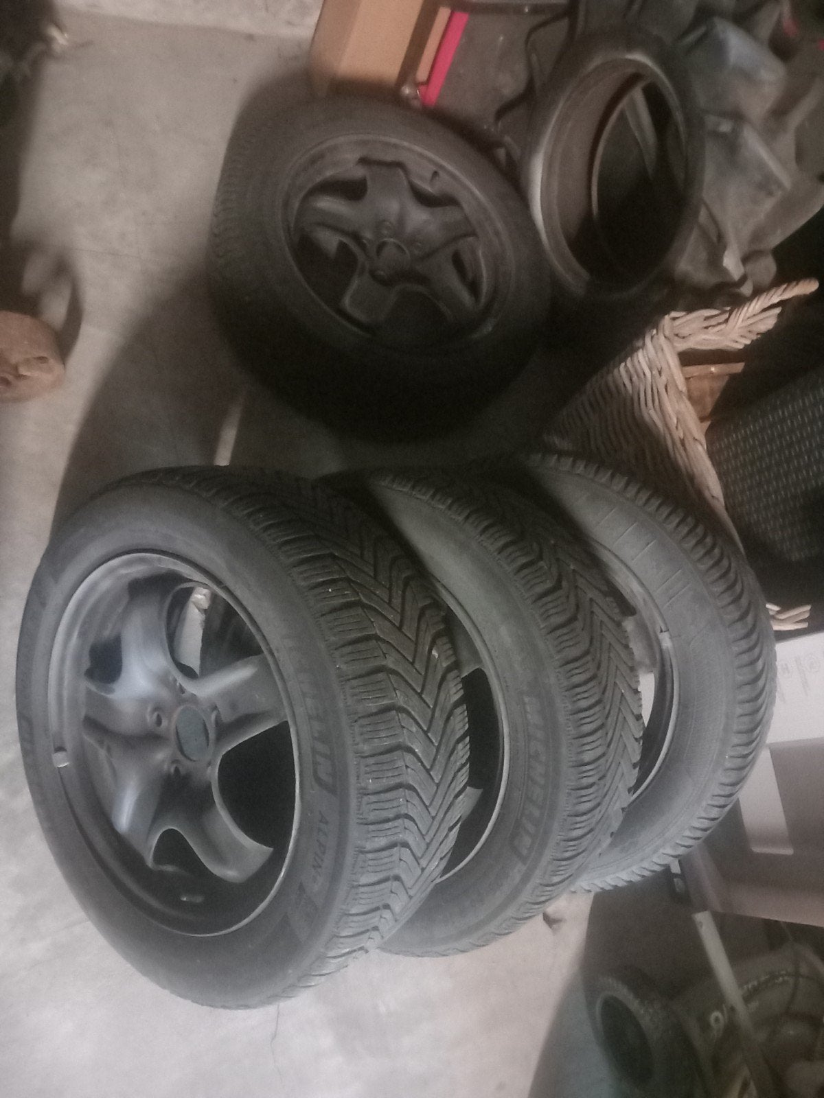 velgen met winterbanden renault, Auto-onderdelen, Gebruikt, 16 inch, Banden en Velgen, Personenwagen