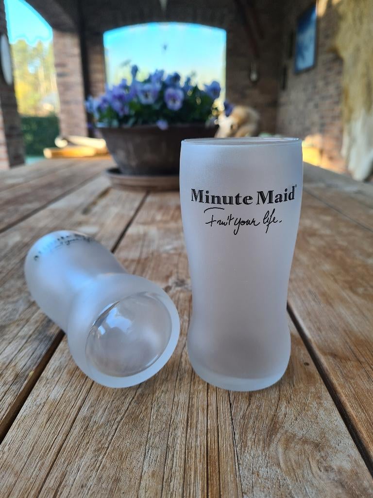 Minute Maid Glazen, Verzamelen, Ophalen, Zo goed als nieuw, Waterglas