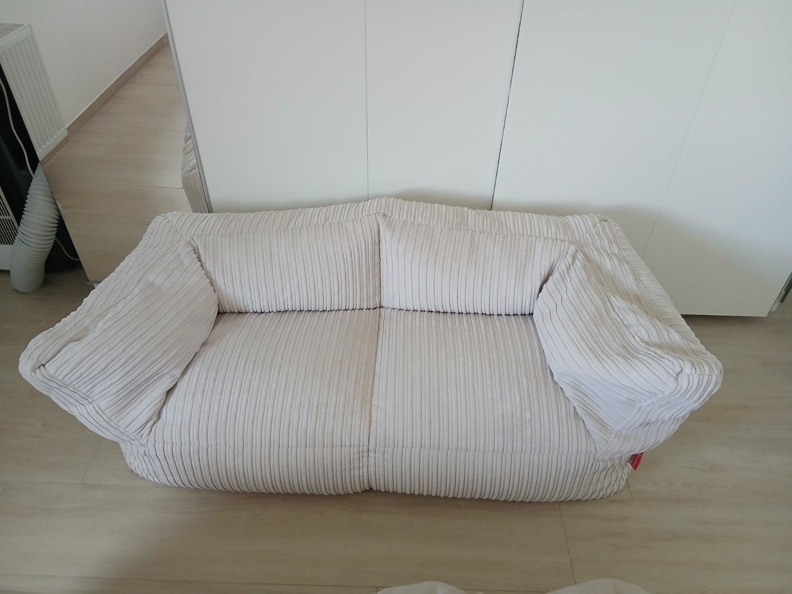 Zitzak Bank van Loungepug, Huis en Inrichting, Ophalen, Zo goed als nieuw, Beige, Zitzak
