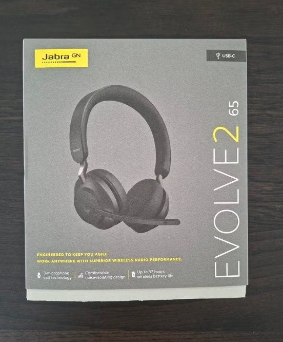 Jabra Evolve2 65 Link380/390c MS Stereo Black, Enlèvement, Utilisé, Sans fil