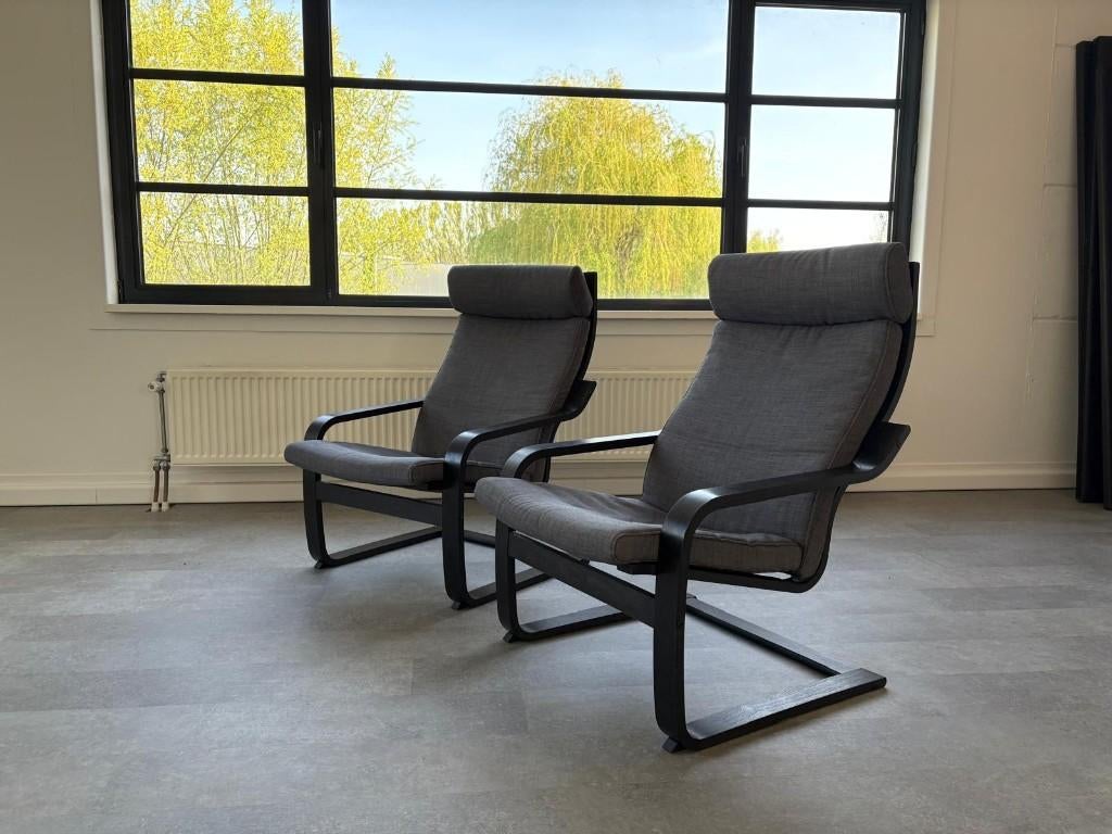 2 x Fauteuil IKEA POÄNG — état neuf, Enlèvement, Comme neuf, Tissus