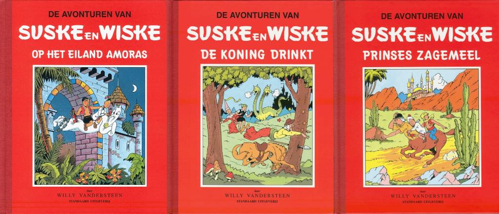 Suske & Wiske Klassiek - Rode reeks: 3 hardcover stripalbums, Ophalen, Zo goed als nieuw