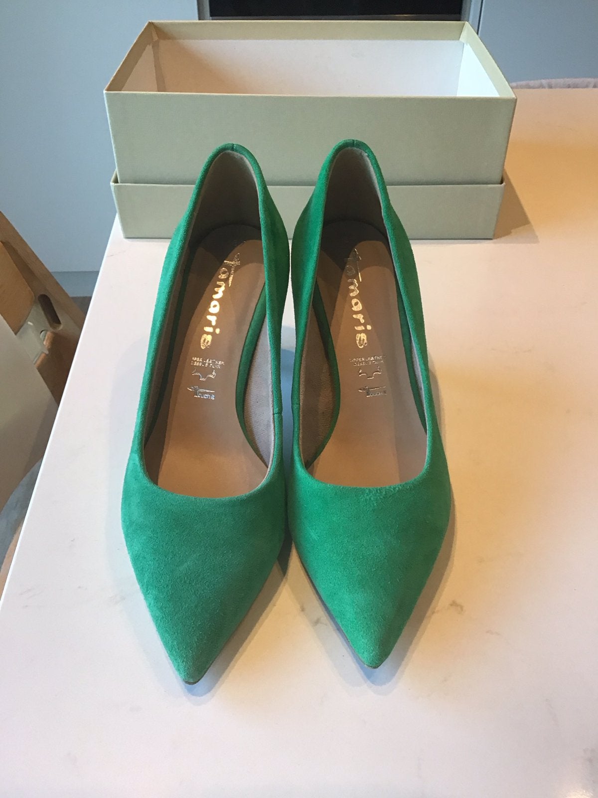 Chaussures à talons Tamaris, Enlèvement ou Envoi, Escarpins, Comme neuf, Vert