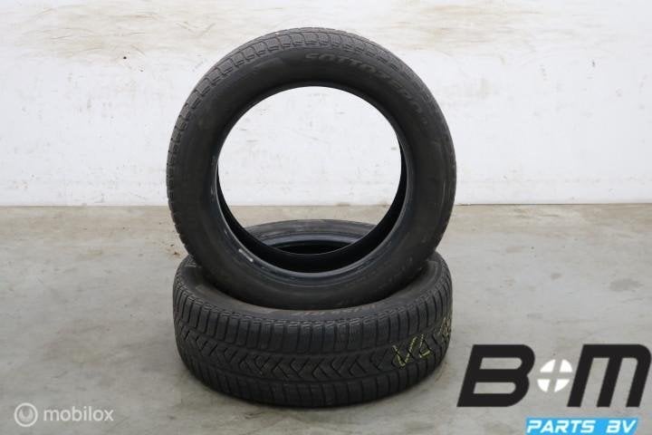 2 x 2155517 94H Pirelli Sottozero 3 met 4mm 215 55 17, 17 inch, Winterbanden, Band(en), Gebruikt