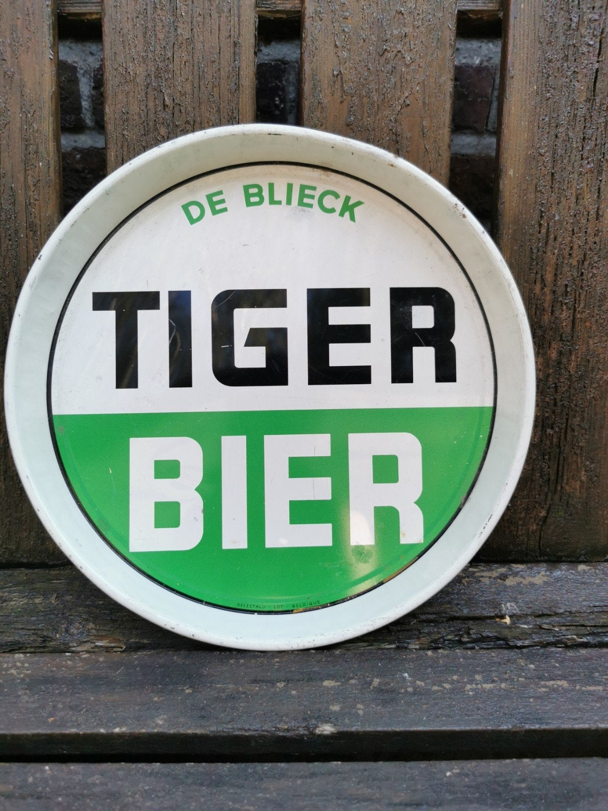 Blikken plateau tiger bier, Collections, Marques de bière, Enlèvement