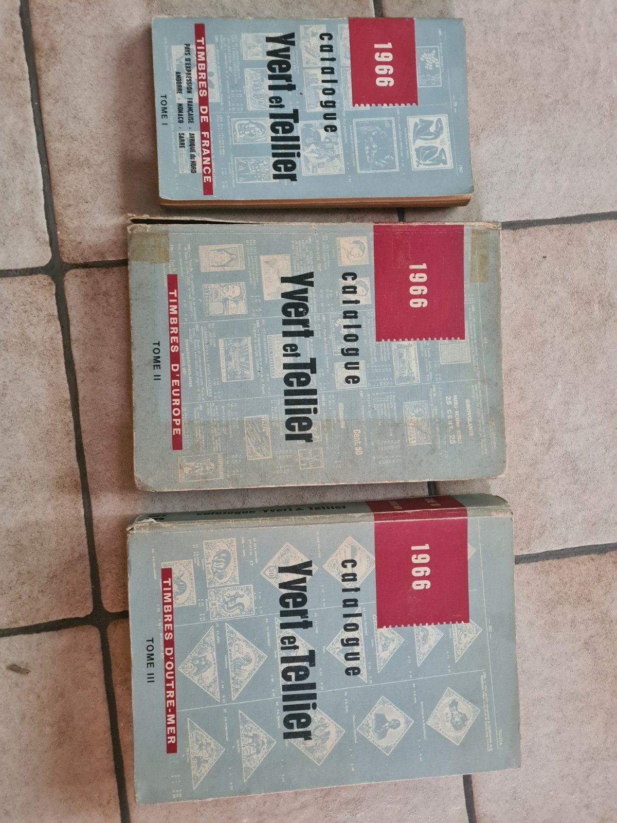 postzegel catalogussen, Ophalen