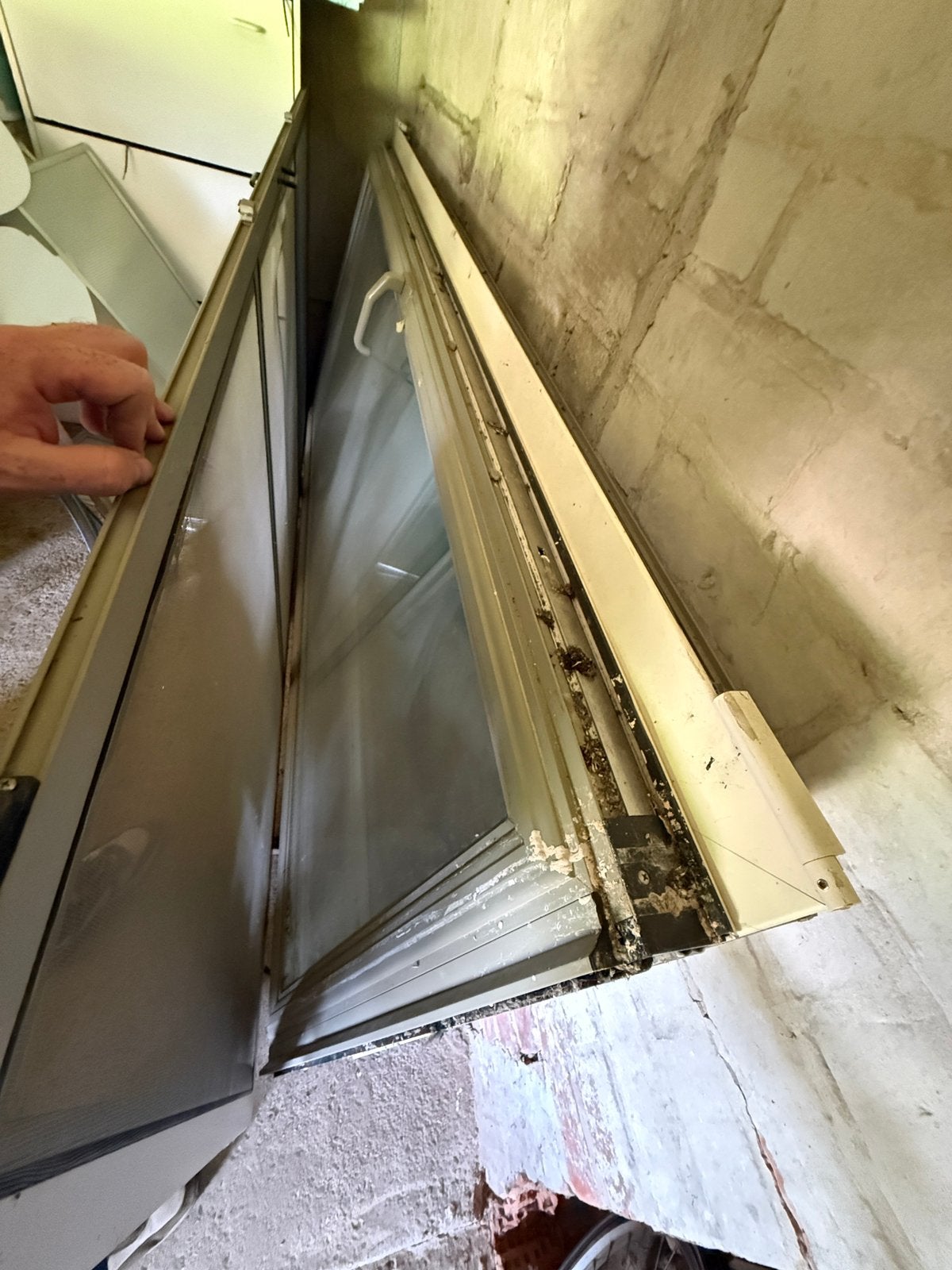 Glazen achterdeur en raam, Doe-het-zelf en Bouw, Ophalen, Zo goed als nieuw