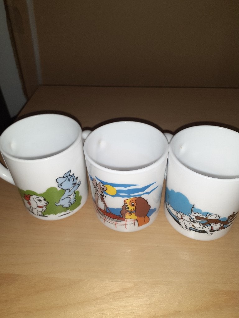 MUGS DIXAN WALT DISNEY (Lot de 3), Verzamelen, Ophalen, Overige figuren, Gebruikt, Servies