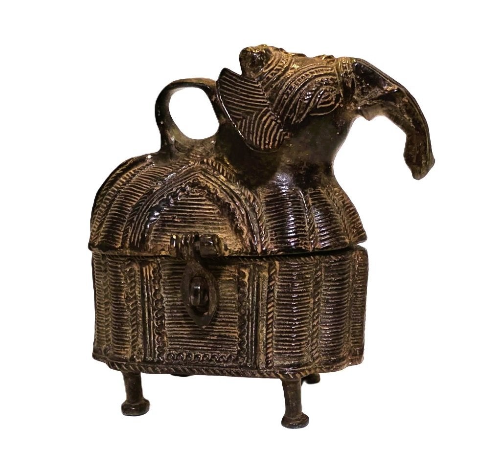 Zwaar Afrikaanse Bronzen olifant., Ophalen of Verzenden, Brons