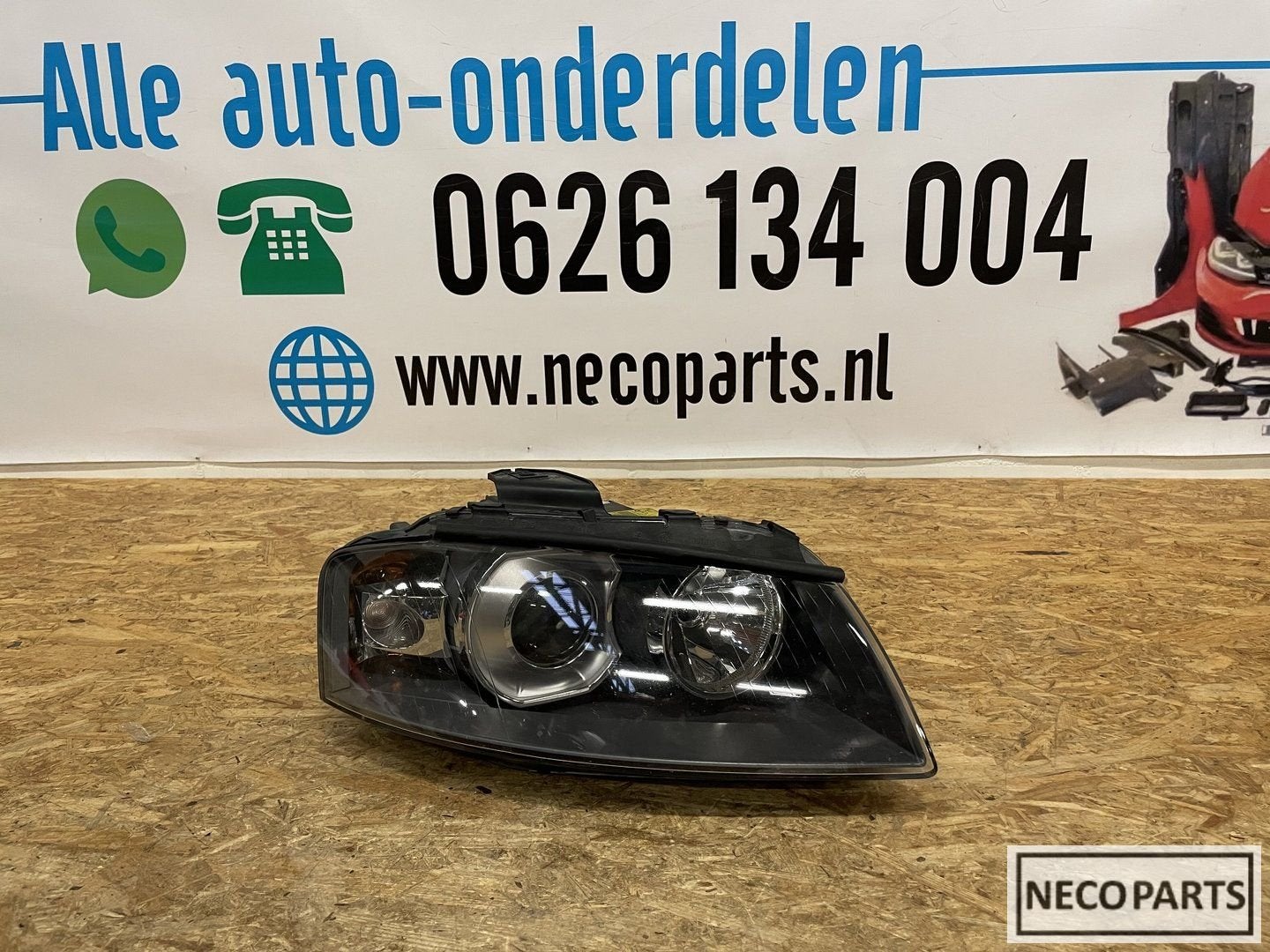 AUDI A3 8P 8P0 XENON KOPLAMP RECHTS COMPLEET 8P0941004D, -, Audi, Utilisé, -