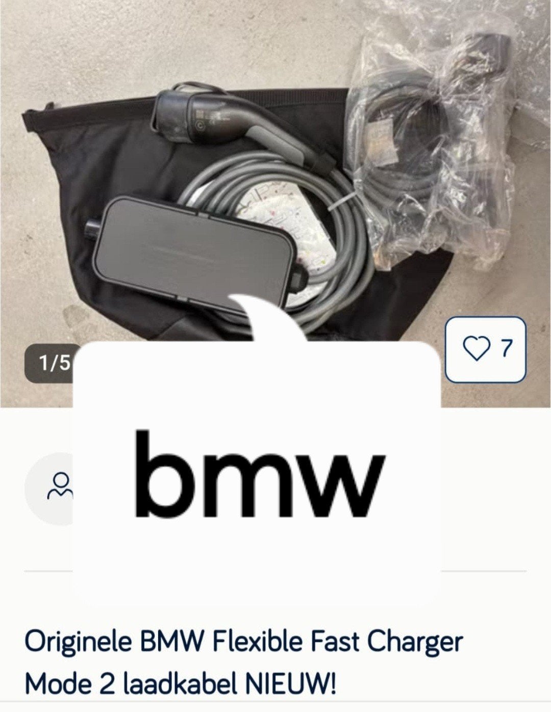 câble de recharge BMW, Enlèvement ou Envoi, Neuf, BMW