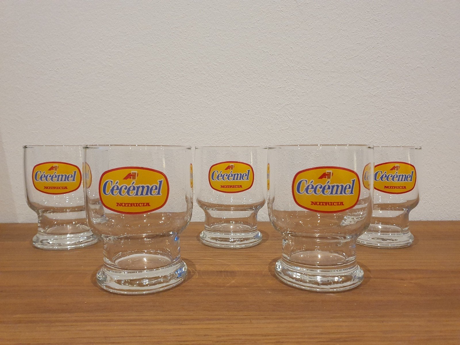 5x vintage Cécémel glazen, Enlèvement ou Envoi