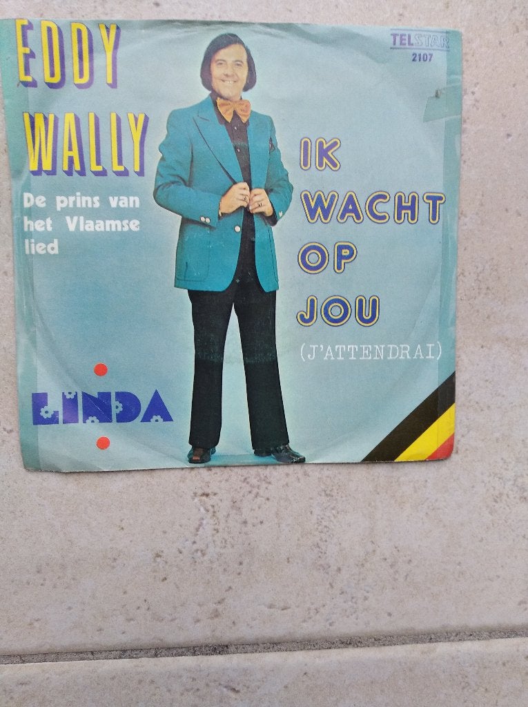 †Eddy Wally: "Ik wacht op jou" - Ned. Vertaling"/E.Wally-SET, Pochette photo, Enlèvement ou Envoi