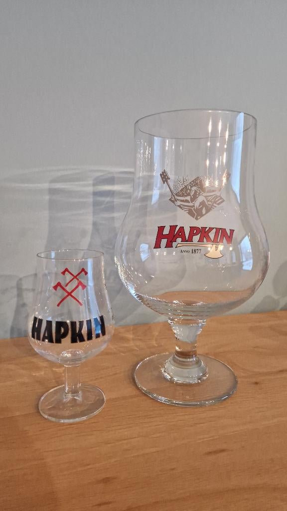 XXL Hapkin bierglas 3l – ideaal voor mancave of cadeau, Verzamelen, Biermerken, Nieuw, Glas of Glazen, Overige merken, Ophalen of Verzenden