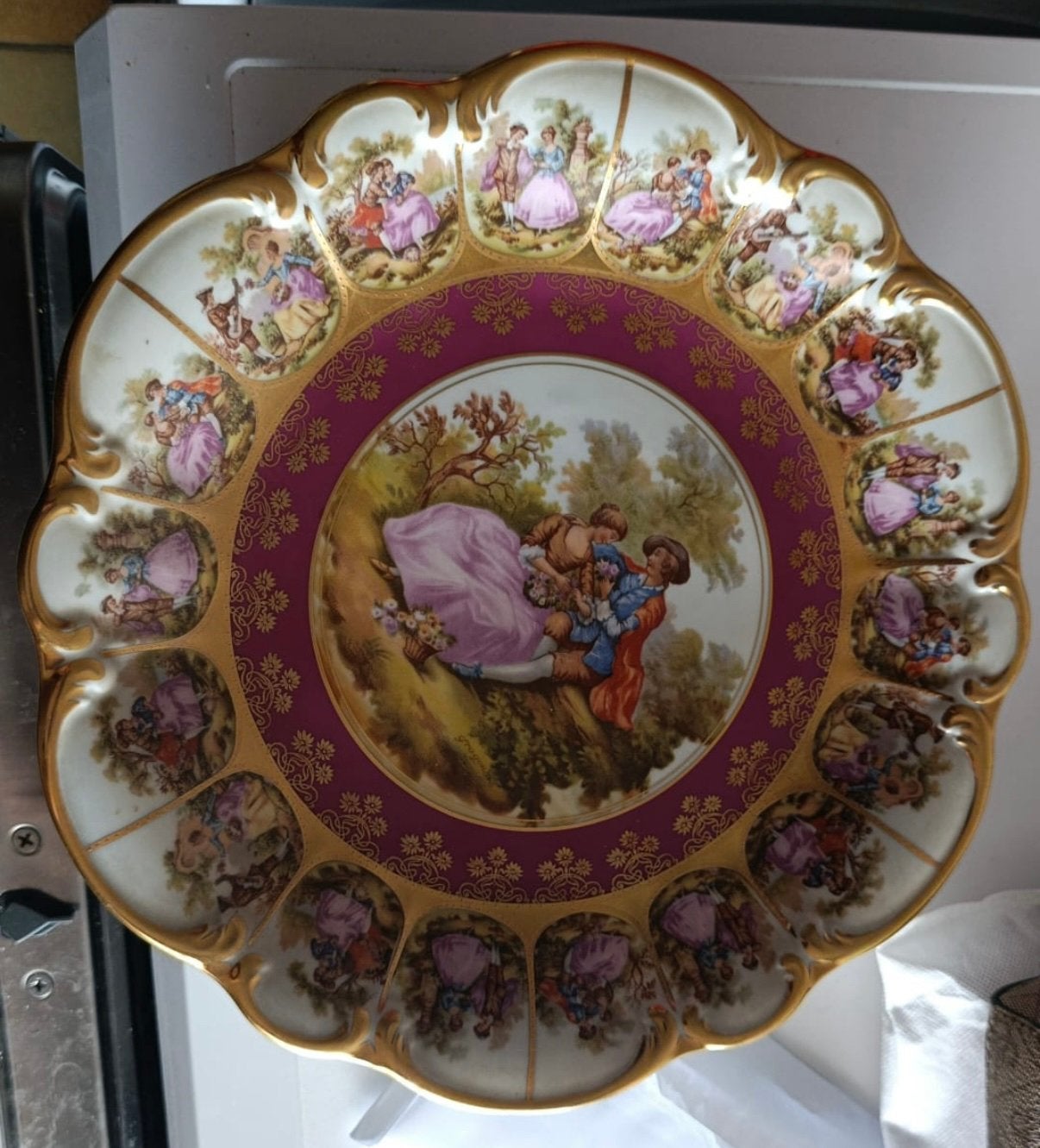 antieke plaat, Ophalen of Verzenden