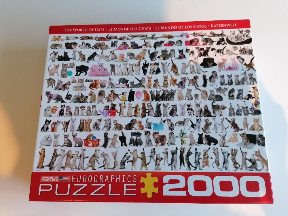 eurographics 2000 st alle soorten katjes, Ophalen of Verzenden, Meer dan 1500 stukjes, Nieuw, Legpuzzel