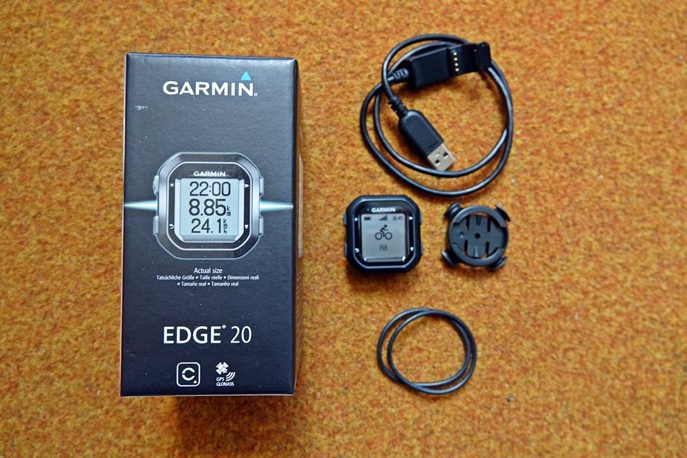 Garmin edge 20/25 GPS fietscomputer + alle toebehoren, Vélos & Vélomoteurs, Accessoires vélo | Compteurs de vélo, Comme neuf, Capteur de cadence