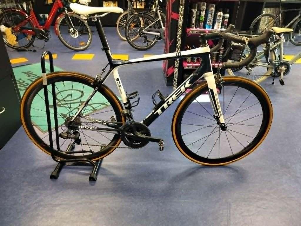 Trek Madone, Fietsen en Brommers, Fietsen | Racefietsen, Gebruikt, Dames, Velgrem, Carbon, 53 tot 57 cm, Ophalen