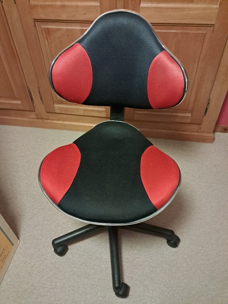 Fauteuil de bureau léger pour chambre enfant ou ado, Enlèvement, Comme neuf, Noir, Chaise de bureau