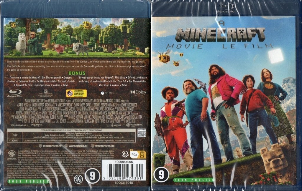 minecraft  le film (blu-ray) neuf, Enlèvement ou Envoi, Neuf, dans son emballage, Science-Fiction et Fantasy