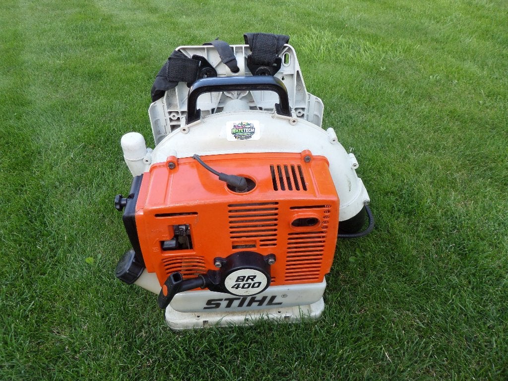 Bladblazer van STIHL type BR400, Jardin & Terrasse, Souffleurs de feuilles, Utilisé, Porté à dos, Essence, Enlèvement