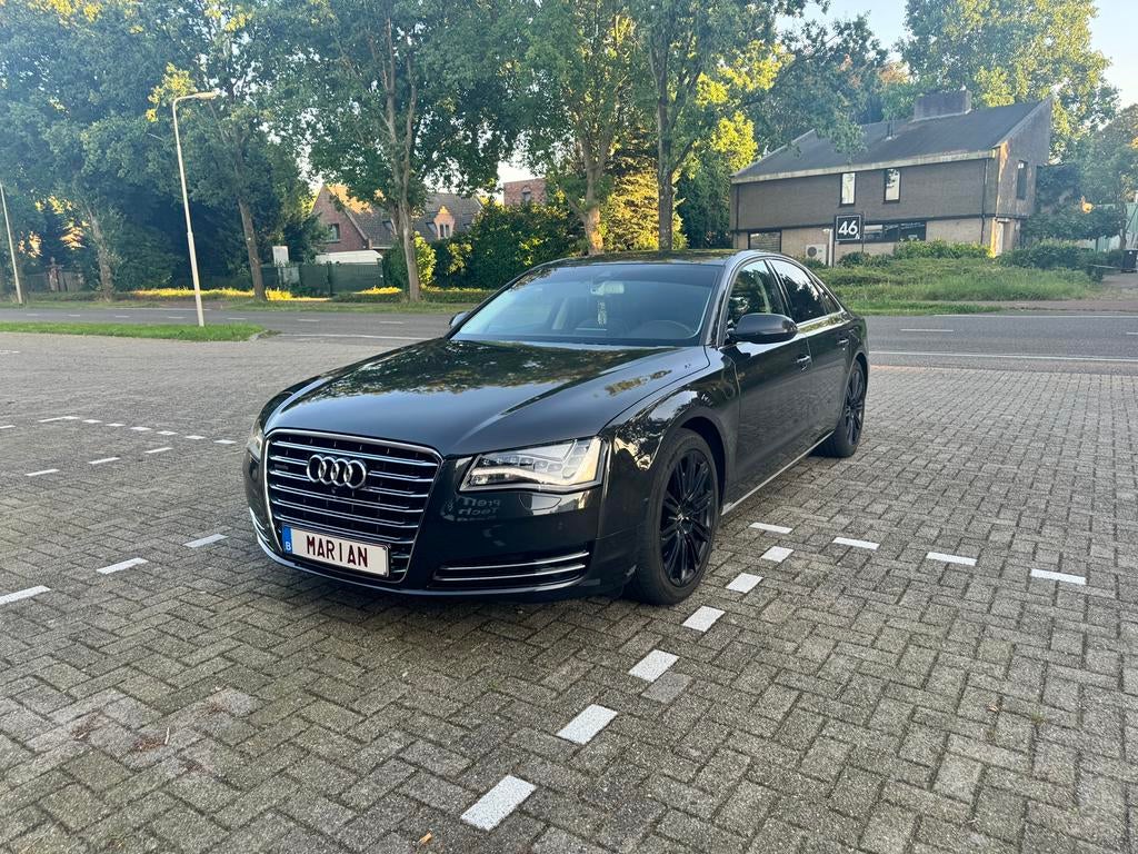 Audi A8 3.0 TDI v6 quattro, Auto's, Audi, Automaat, Zwart, Leder, Bruin