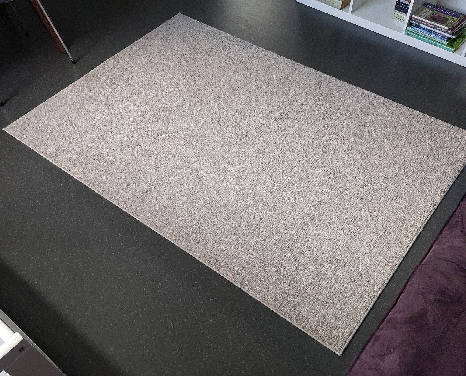Ikea tapijt Sporup - 133 x 195 cm - laagpolig, Ophalen, Zo goed als nieuw, Beige, Rechthoekig