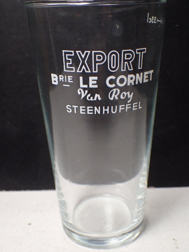 oud bierglas Van Roy Export steenhuffel, Ophalen of Verzenden, Gebruikt, Glas of Glazen, Palm