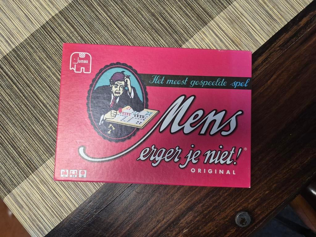 Mens erger je niet orgineel als nieuw, Hobby en Vrije tijd, Gezelschapsspellen | Bordspellen, Ophalen of Verzenden