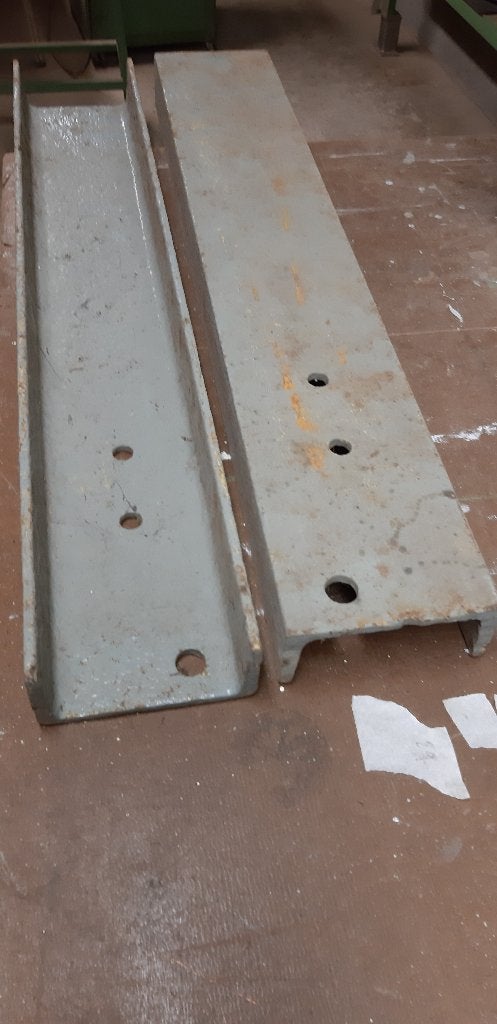 2 U ijzers van 120 x 55 x 8, Enlèvement, Utilisé, Métal, Gris