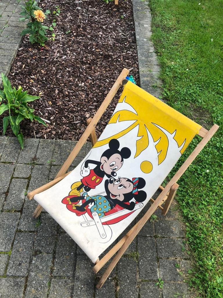 Chaise de plage vintage Mickey Mouse, Enlèvement