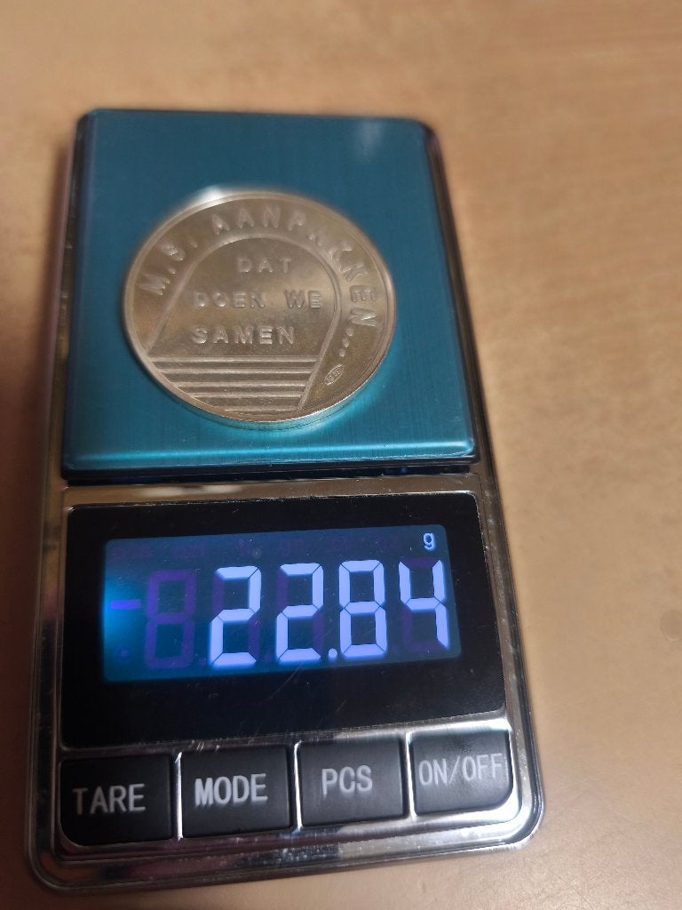 Zilver onder zilverprijs: zilveren penning .833, Enlèvement ou Envoi, Argent