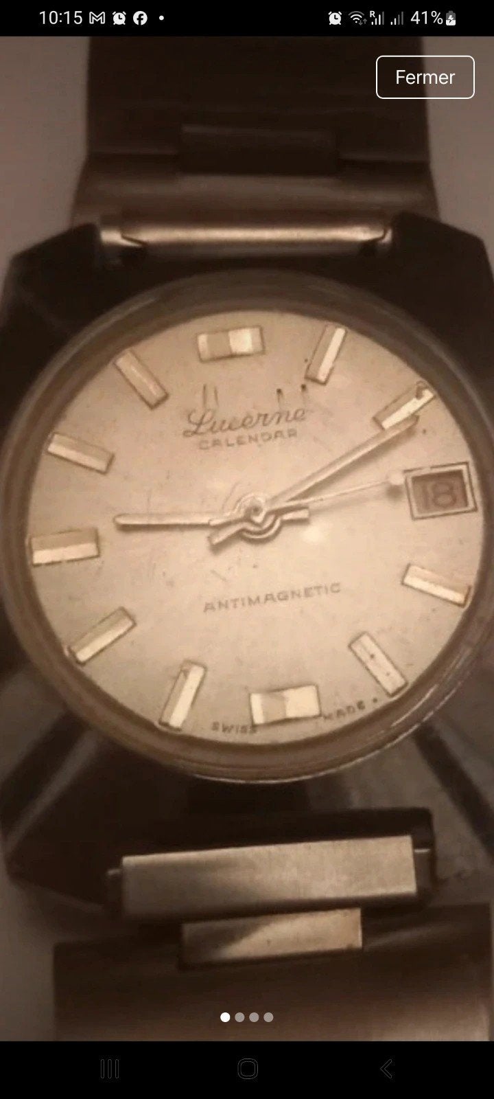 Montre Lucerne Calendar mécanique, Bijoux, Sacs & Beauté, Montres | Hommes, Envoi, Argent