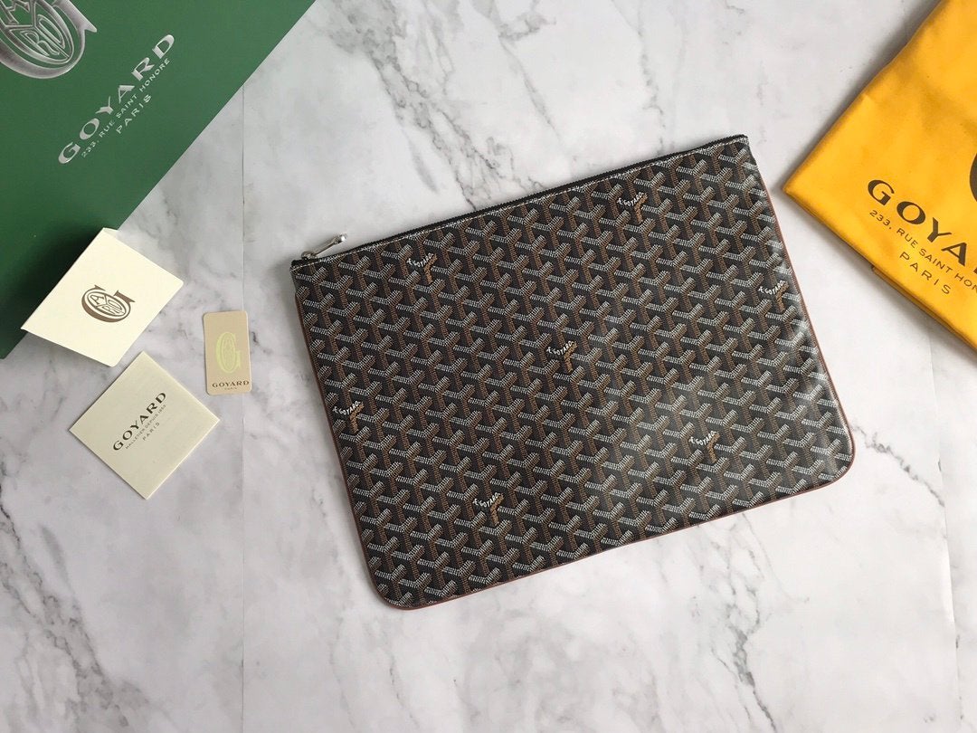 Pochette Goyard Senate M, Enlèvement ou Envoi, Neuf, Brun