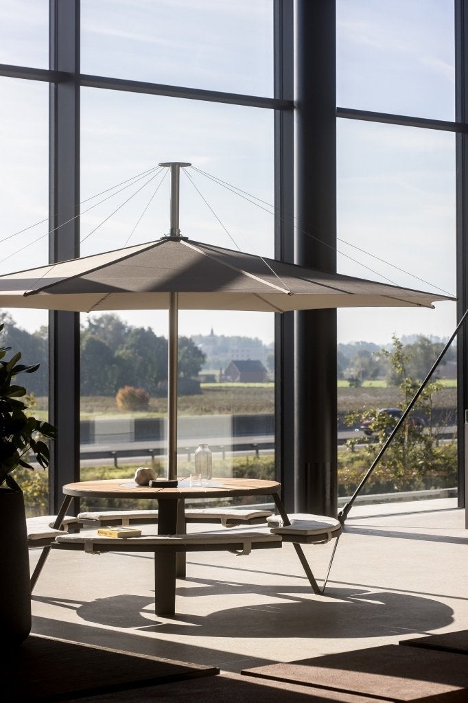 Extremis Tuintafels, picknicktafels en parasols HOGE KORTING, Enlèvement, Comme neuf, Rond, Aluminium