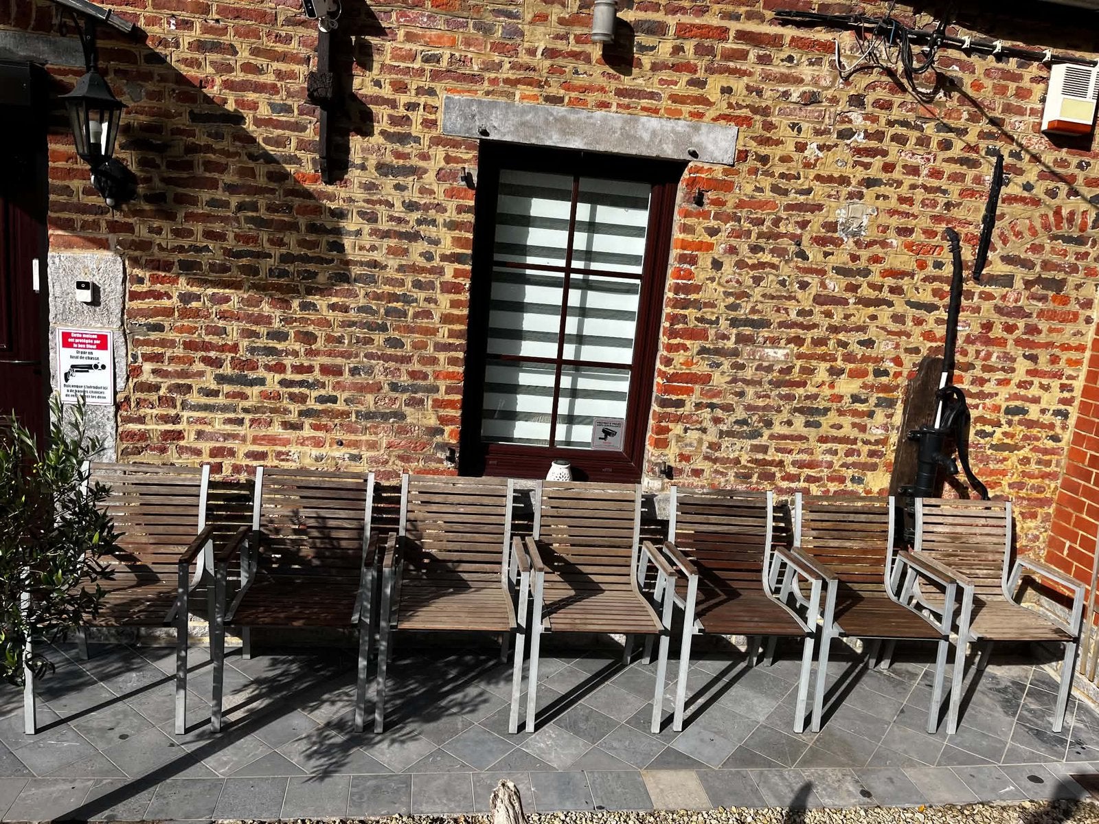 Tuinstoelen (teak-aluminium), Tuin en Terras, Ophalen, Aluminium