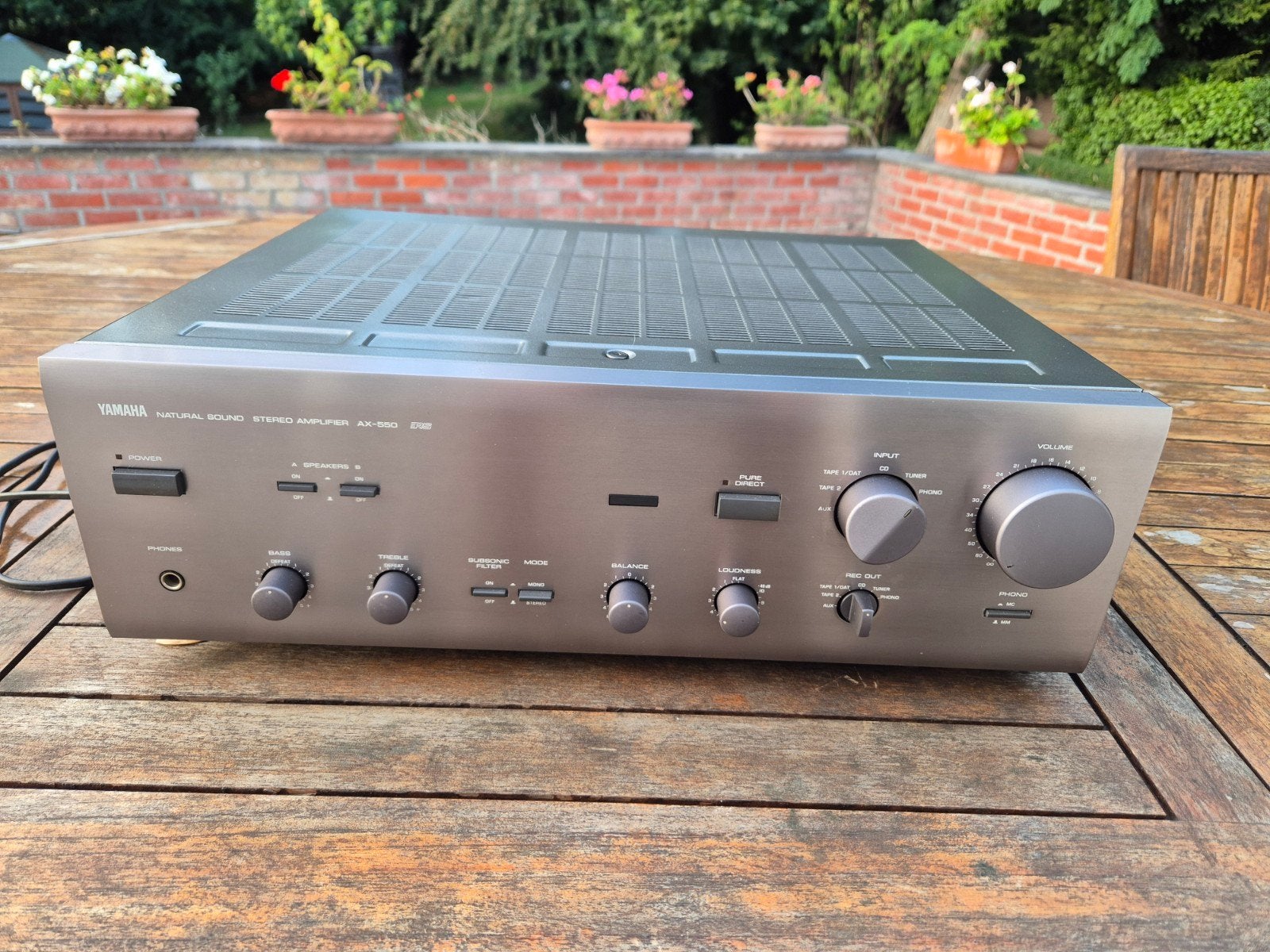 amplificateur Yamaha AX550 natural sound m, Enlèvement ou Envoi, Comme neuf, Yamaha