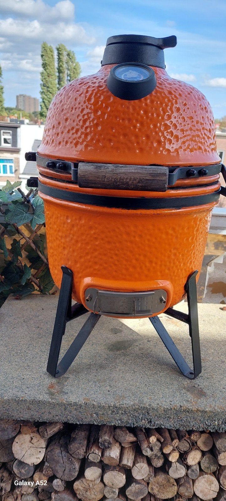 bbq berghoff grill keramisch oranje, Enlèvement, Utilisé, Berghoff, Avec accessoires