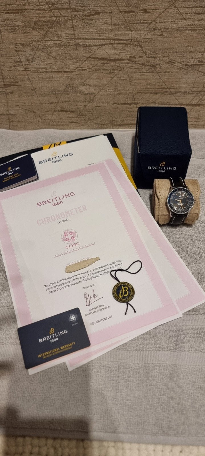Montre Breitling Navitimer Automatic 41 - Full Set - Neuf, Bijoux, Sacs & Beauté, Breitling, Cuir, Enlèvement, Neuf