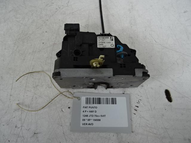 PORTIERSLOT RECHTS VOOR Fiat Grande Punto (199) (51797558), Gebruikt, Voor, Fiat