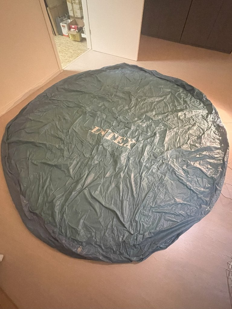 Intex afdekzeil rond, Ophalen, Gebruikt, Afdekzeil
