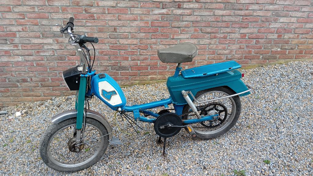 Vintage bromfiets., Fietsen en Brommers, Brommeronderdelen | Snorfietsen, Gebruikt, Peugeot, Overige typen, Ophalen