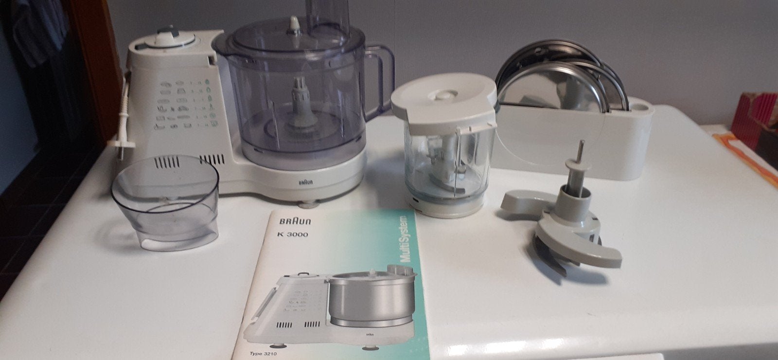 braun k3000 multisysteem - keukenmachine, Enlèvement, Utilisé