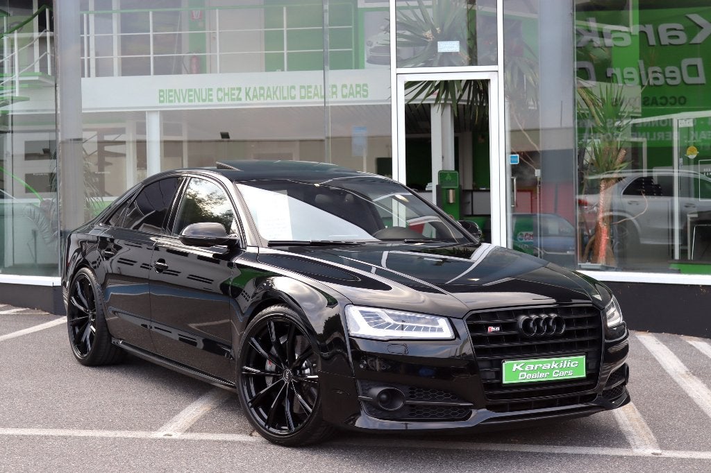 AUDI S8 PLUS 605CV SHADOWLINE CERAMIC TOIT OUVRANT MATRIX, Autos, Cuir, Achat, Phares entièrement LED, Euro 6