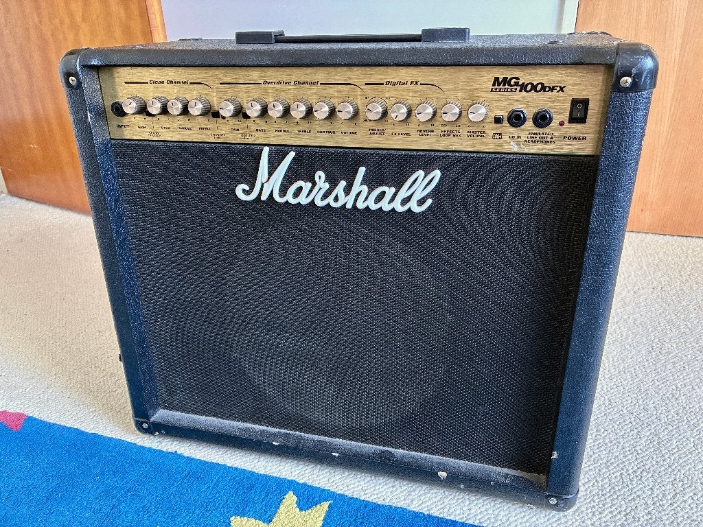 Ampli Marshall MG100DFX avec HP Jensen C12N, Enlèvement