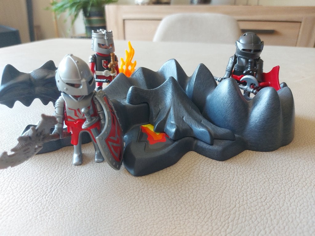 Drakenrots met ridders, Ophalen of Verzenden, Gebruikt, Los Playmobil