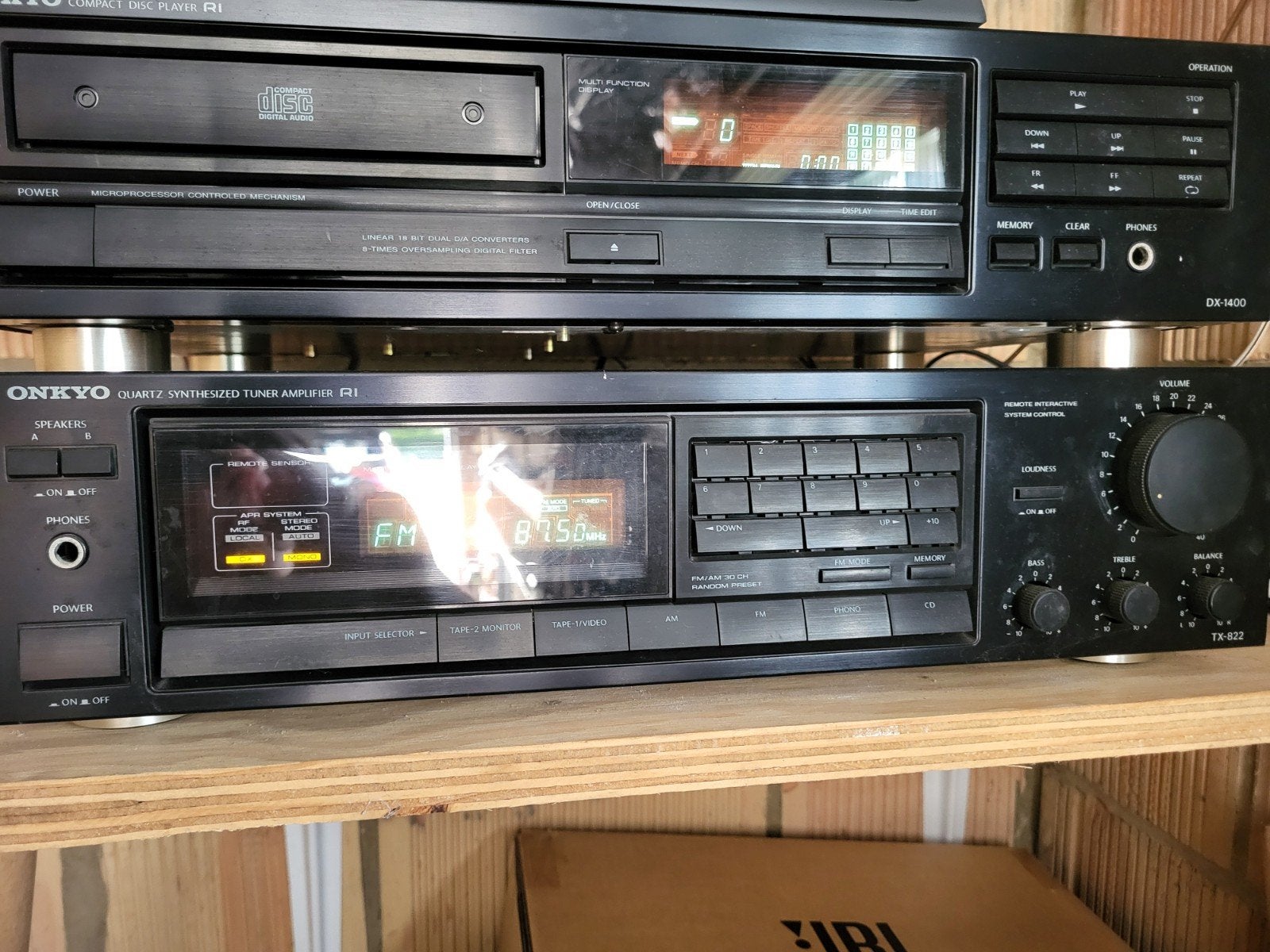 Onkyo Hifi Set (Receiver + CD-speler) en bediening, Enlèvement, Utilisé, Analogique
